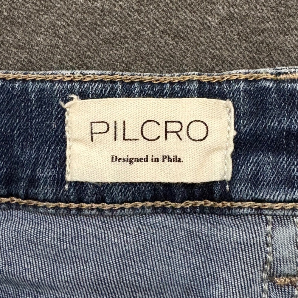 Pilcro Anthropologie Jeans Womens 29 High Rise Wide Leg Pintuck Denim - Picture 4 of 12